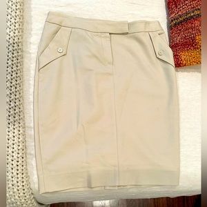 Rebecca Moses Khaki Summer Work Skirt - size 8